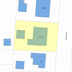 33 Wessex Rd, Newton, MA 02459 plot plan