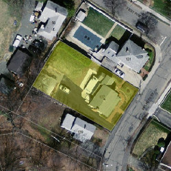 137 Melrose St, Newton, MA 02466 aerial view