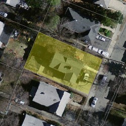 43 Crosby Rd, Boston, MA 02467 aerial view