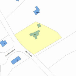 200 Dudley Rd, Newton, MA 02459 plot plan