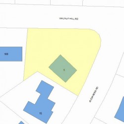 5 Alexander Rd, Newton, MA 02461 plot plan