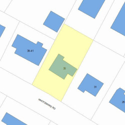 35 Whittemore Rd, Newton, MA 02458 plot plan