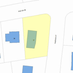 37 Fairfield St, Newton, MA 02460 plot plan