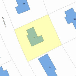 31 Rochester Rd, Newton, MA 02458 plot plan