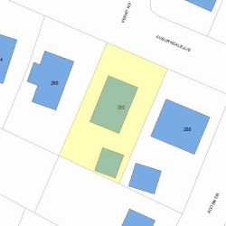 292 Auburndale Ave, Newton, MA 02466 plot plan