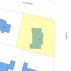 87 Cherry St, Newton, MA 02465 plot plan