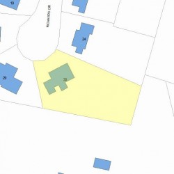 30 Richards Cir, Newton, MA 02465 plot plan