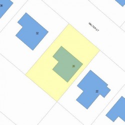 26 Walter St, Newton, MA 02459 plot plan