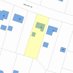 26 Brackett Rd, Newton, MA 02458 plot plan