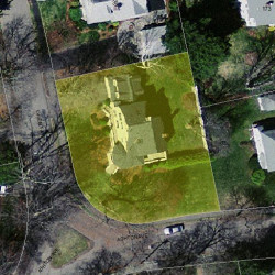 38 Orient Ave, Newton, MA 02459 aerial view