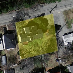 22 Bowers St, Newton, MA 02460 aerial view