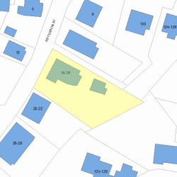 16 Jefferson St, Newton, MA 02458 plot plan