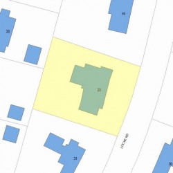 23 Locke Rd, Newton, MA 02468 plot plan