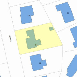 22 Park Dr, Newton, MA 02461 plot plan