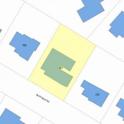 164 Hartman Rd, Newton, MA 02459 plot plan