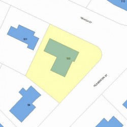 100 Fessenden St, Newton, MA 02460 plot plan