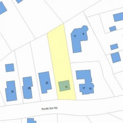 19 Thurston Rd, Newton, MA 02464 plot plan