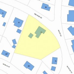 91 Neshobe Rd, Newton, MA 02468 plot plan