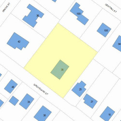 35 Groveland St, Newton, MA 02466 plot plan