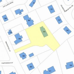 386 Winchester St, Newton, MA 02461 plot plan