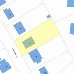 75 Dickerman Rd, Newton, MA 02461 plot plan