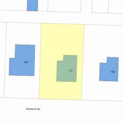 143 Oakdale Rd, Newton, MA 02461 plot plan