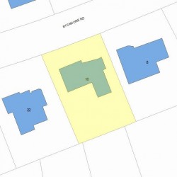 16 Sycamore Rd, Newton, MA 02459 plot plan