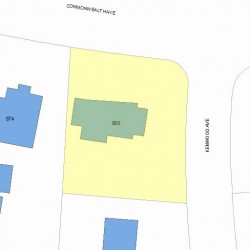 868 Commonwealth Ave, Newton, MA 02459 plot plan