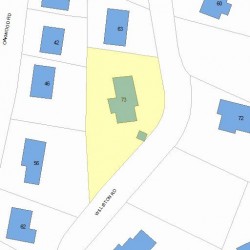 73 Williston Rd, Newton, MA 02466 plot plan