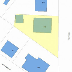 579 Centre St, Newton, MA 02458 plot plan