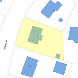 21 Edward Rd, Newton, MA 02465 plot plan