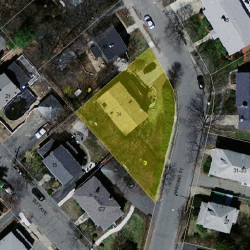 34 Harding St, Newton, MA 02465 aerial view