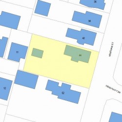 44 Henshaw St, Newton, MA 02465 plot plan