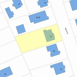 29 Dalby St, Newton, MA 02458 plot plan
