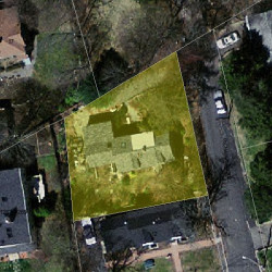 16 Richardson Rd, Newton, MA 02464 aerial view