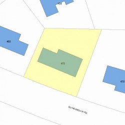 470 Quinobequin Rd, Newton, MA 02468 plot plan