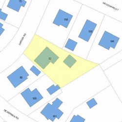 82 Carver Rd, Newton, MA 02461 plot plan