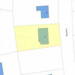 41 Walden St, Newton, MA 02460 plot plan