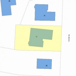 21 Coyne Rd, Newton, MA 02468 plot plan