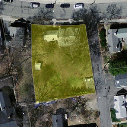 14 Summer St, Newton, MA 02464 aerial view
