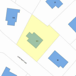 103 Larchmont Ave, Newton, MA 02468 plot plan
