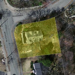 56 Woodcliff Rd, Newton, MA 02461 aerial view