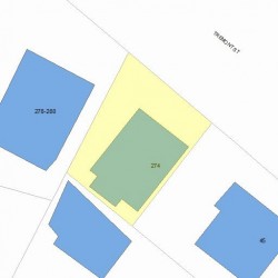 274 Tremont St, Newton, MA 02458 plot plan