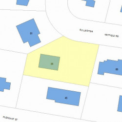 85 Fuller Ter, Newton, MA 02465 plot plan