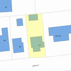 337 Cabot St, Newton, MA 02458 plot plan