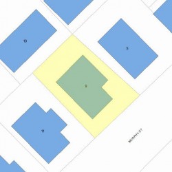 9 Murphy Ct, Newton, MA 02458 plot plan