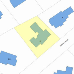 45 Homewood Rd, Newton, MA 02468 plot plan
