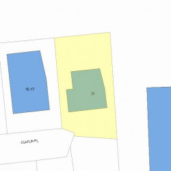 21 Claflin Pl, Newton, MA 02460 plot plan