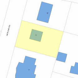 11 Westland Ter, Newton, MA 02465 plot plan