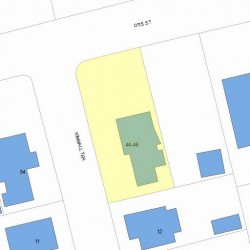 44 Otis St, Newton, MA 02460 plot plan